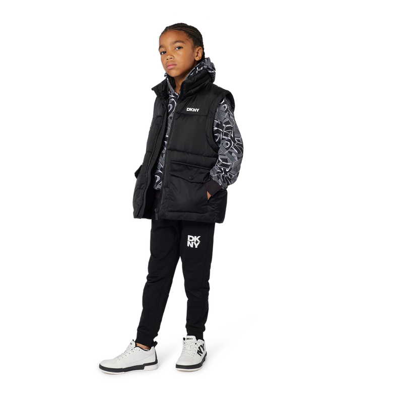 Jaqueta com mangas remov&iacute;veis DKNY 
                        UNISEX