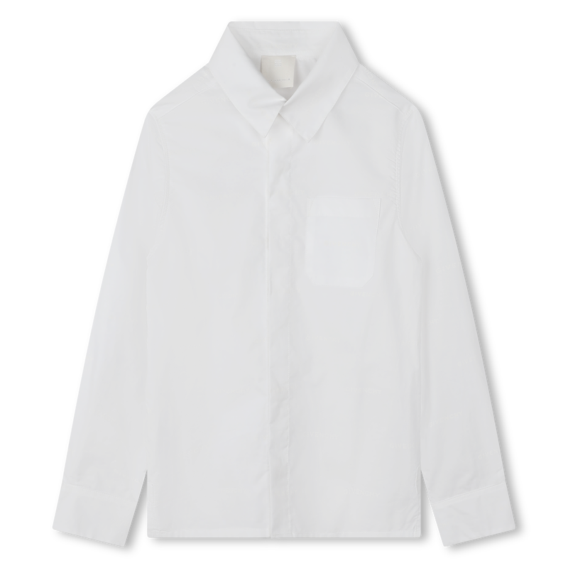 Camisa estampada em popelina GIVENCHY 
                    BOY
