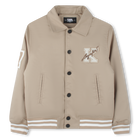Blus&atilde;o acolchoado em sarja KARL LAGERFELD KIDS 
                    BOY