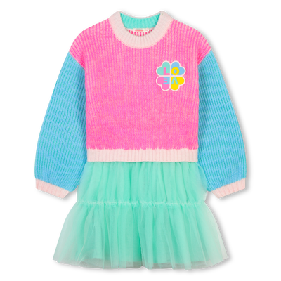 Vestido bi-matéria BILLIEBLUSH GIRL