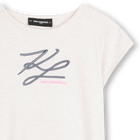 Vestido de manga curta KARL LAGERFELD KIDS 
                    GIRL