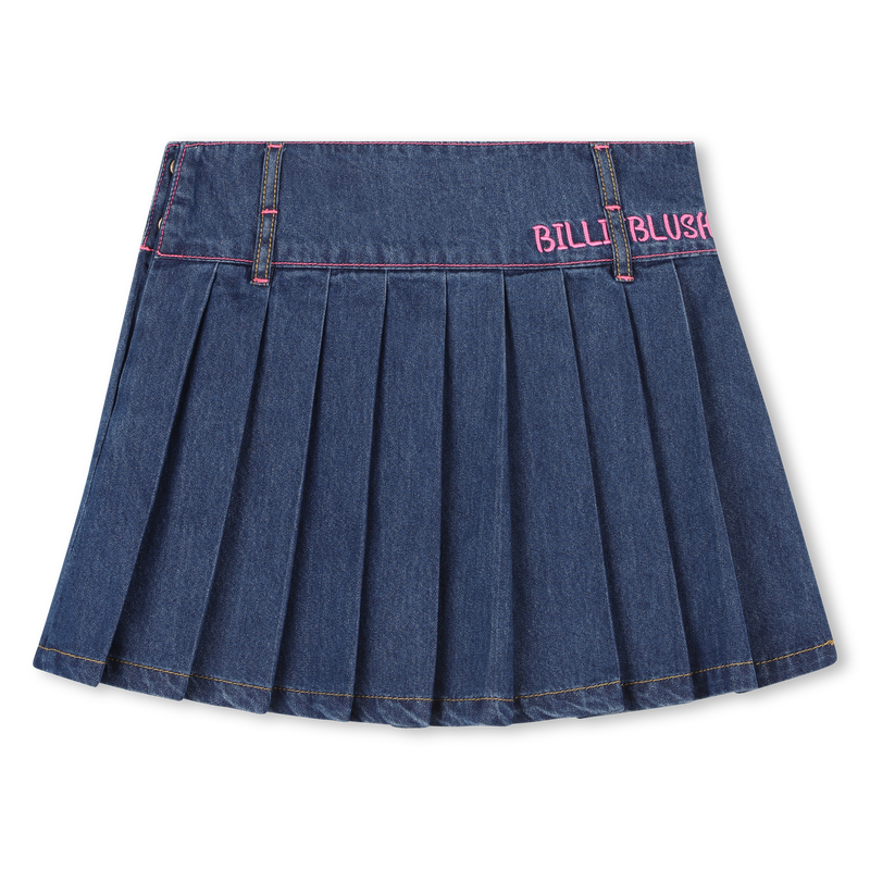 Saia jeans plissada BILLIEBLUSH 
                    GIRL