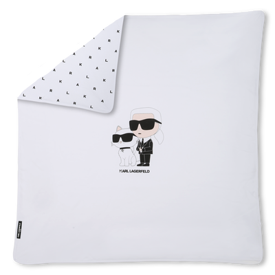 Manta de algod&atilde;o estampada KARL LAGERFELD KIDS UNISEX
