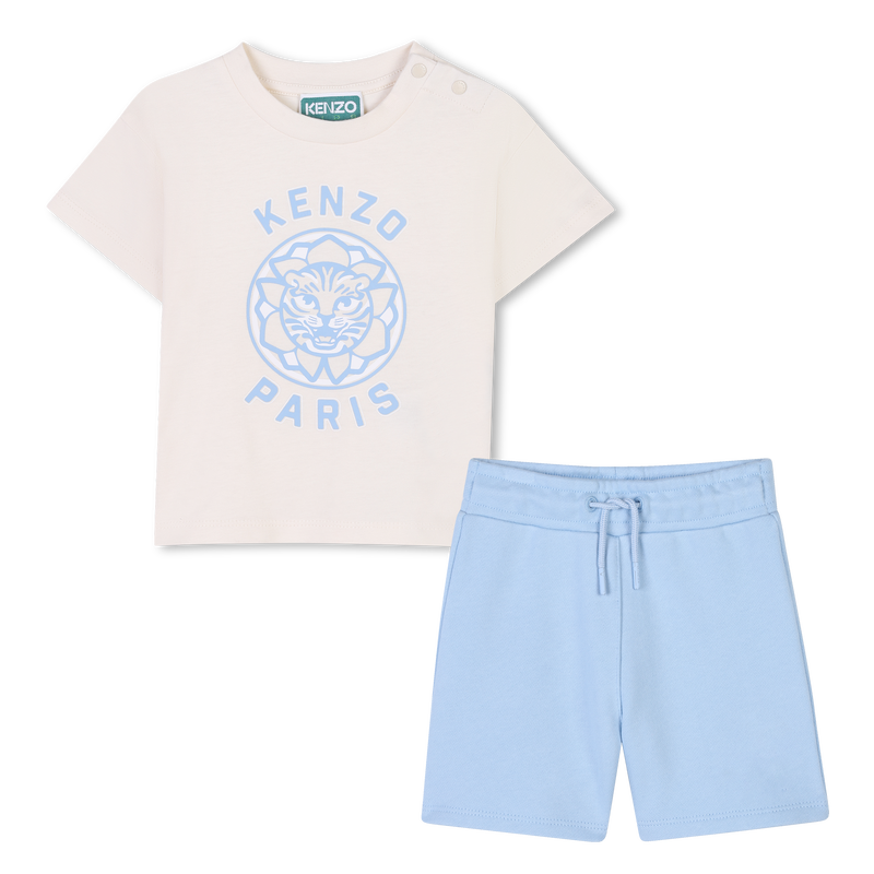 Conjunto t-shirt e bermudas KENZO KIDS 
                    BOY