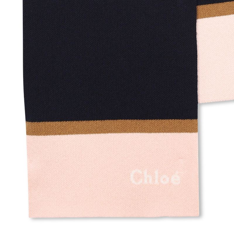 Cachecol de malha tricolor CHLOE 
                    GIRL