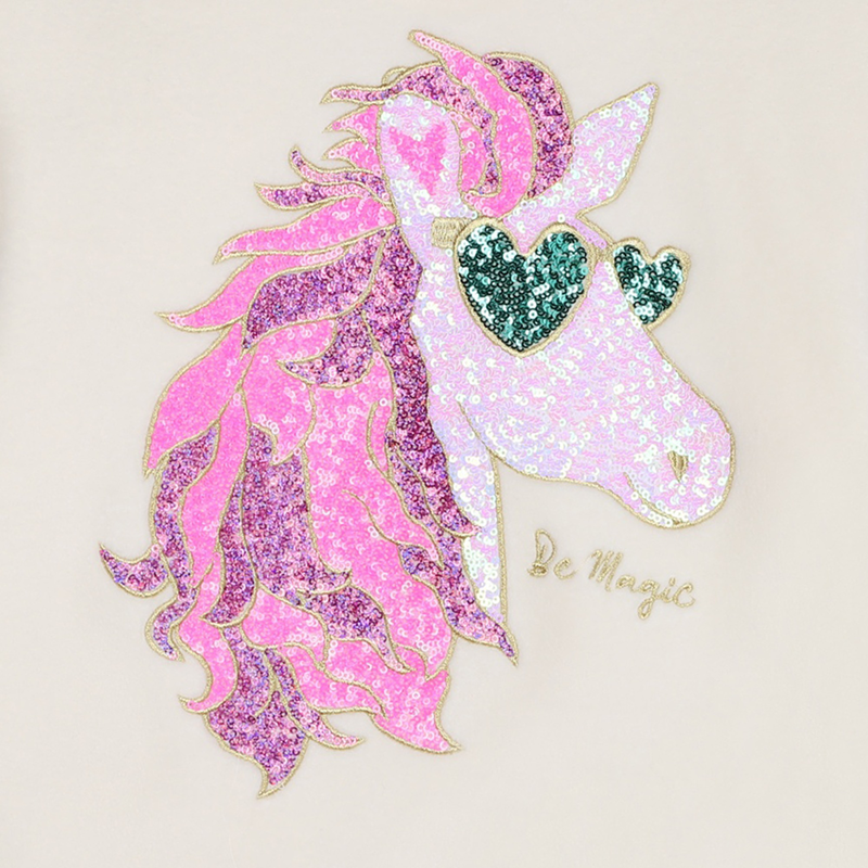 Sweatshirt em molet&atilde;o BILLIEBLUSH 
                        GIRL