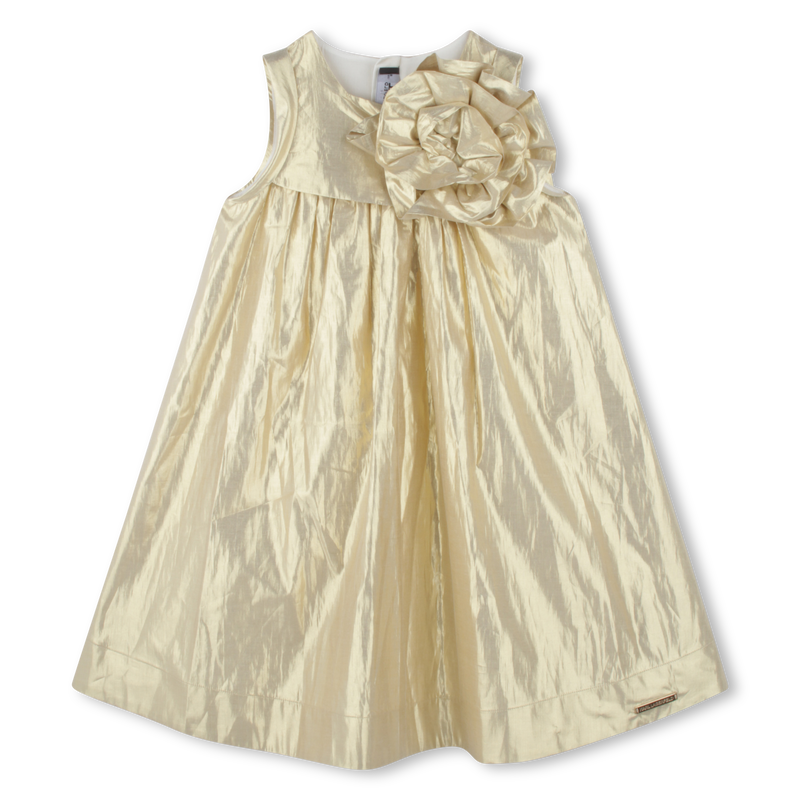 Vestido cerim&oacute;nia com folhos KARL LAGERFELD KIDS 
                        GIRL