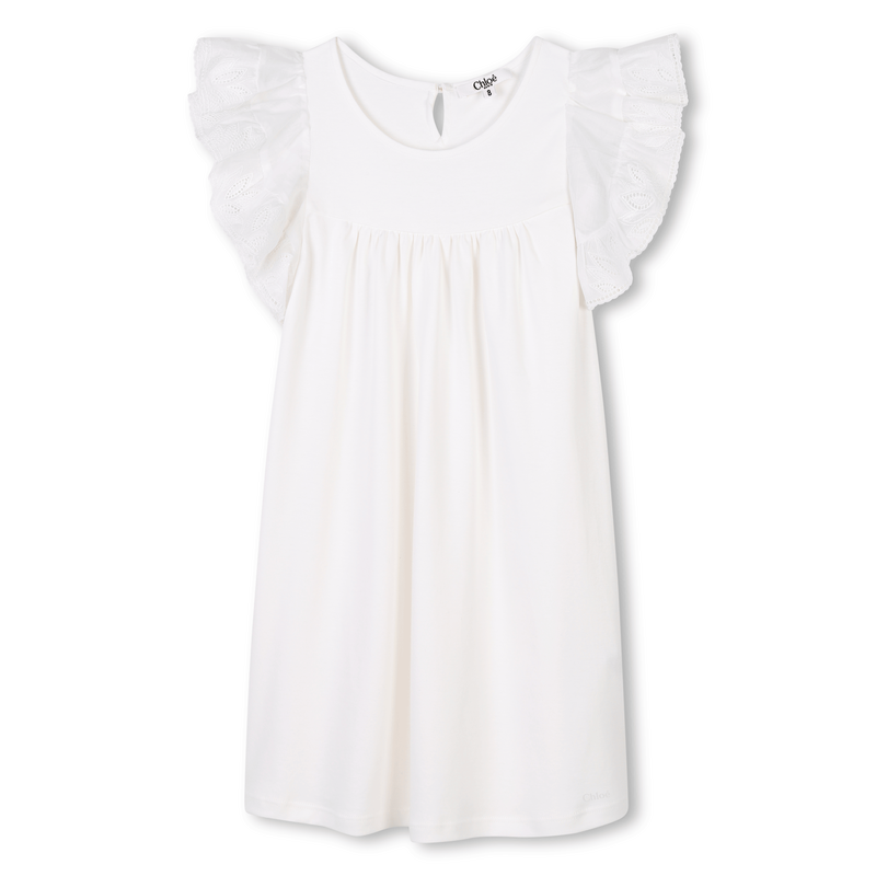 Vestido mangas com folhos CHLOE 
                        GIRL