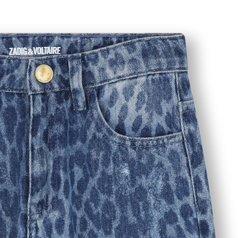 Calças de ganga com estampado de leopardo ZADIG & VOLTAIRE 
                    GIRL