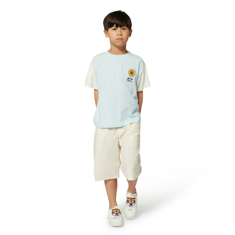 Bermudas lisas de algod&atilde;o KENZO KIDS 
                        BOY