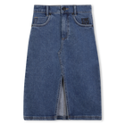 Saia midi reta DKNY 
                    GIRL