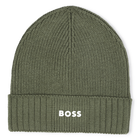 Chap&eacute;u de malha com logotipo BOSS 
                    BOY