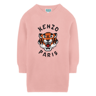 Vestido de malha KENZO KIDS GIRL