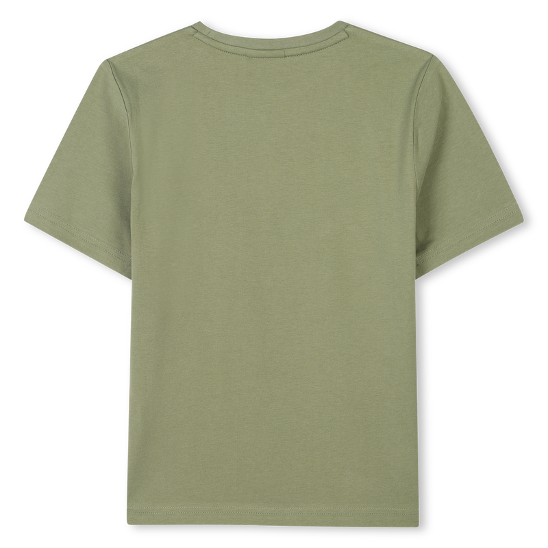 T-shirt manga curta em algod&atilde;o