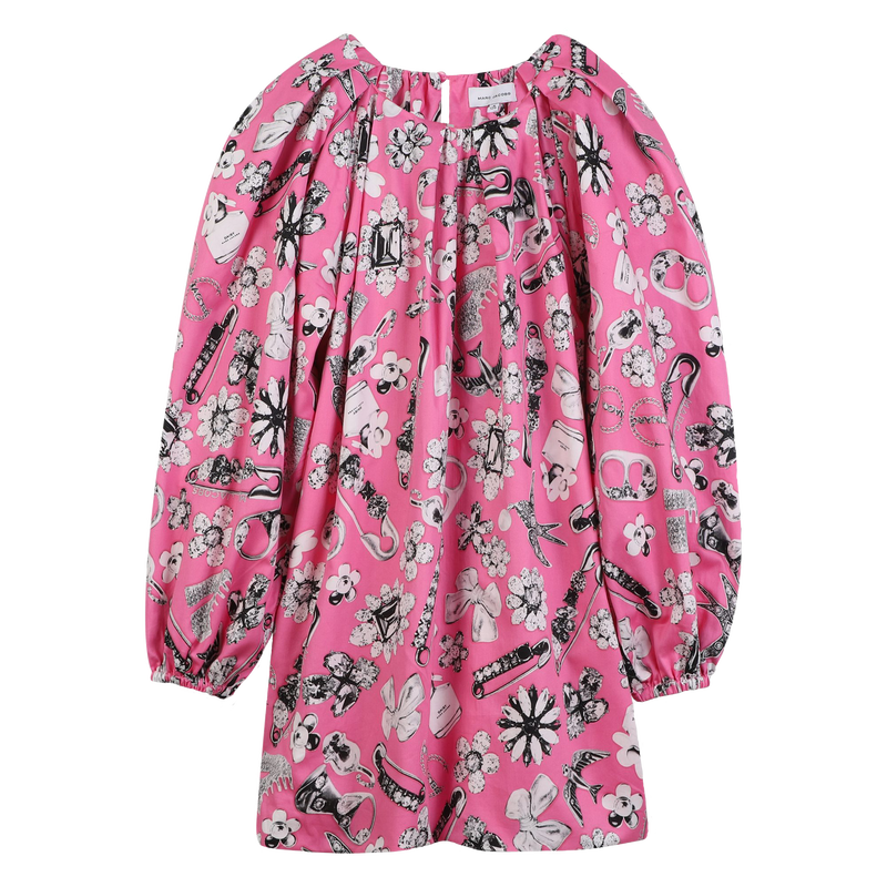 Vestido de cetim de algodão MARC JACOBS 
                    GIRL