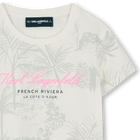 T-shirt de manga curta KARL LAGERFELD KIDS 
                    GIRL