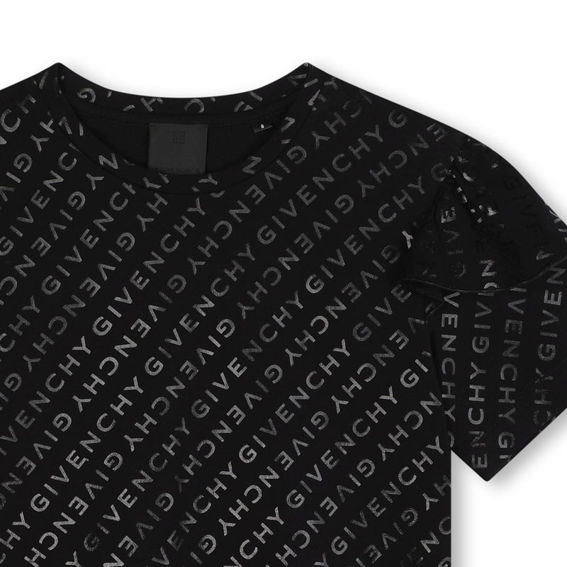 T-shirt estampada com folhos GIVENCHY 
                    GIRL