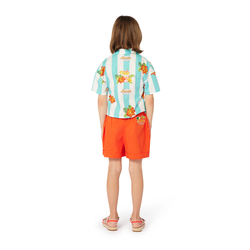 Camisa estampada em algodão KENZO KIDS 
                    GIRL