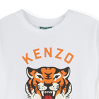 Vestido estampado com folho KENZO KIDS 
                    GIRL