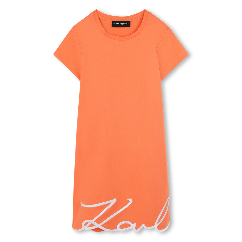Embroidered dress KARL LAGERFELD KIDS 
                    GIRL