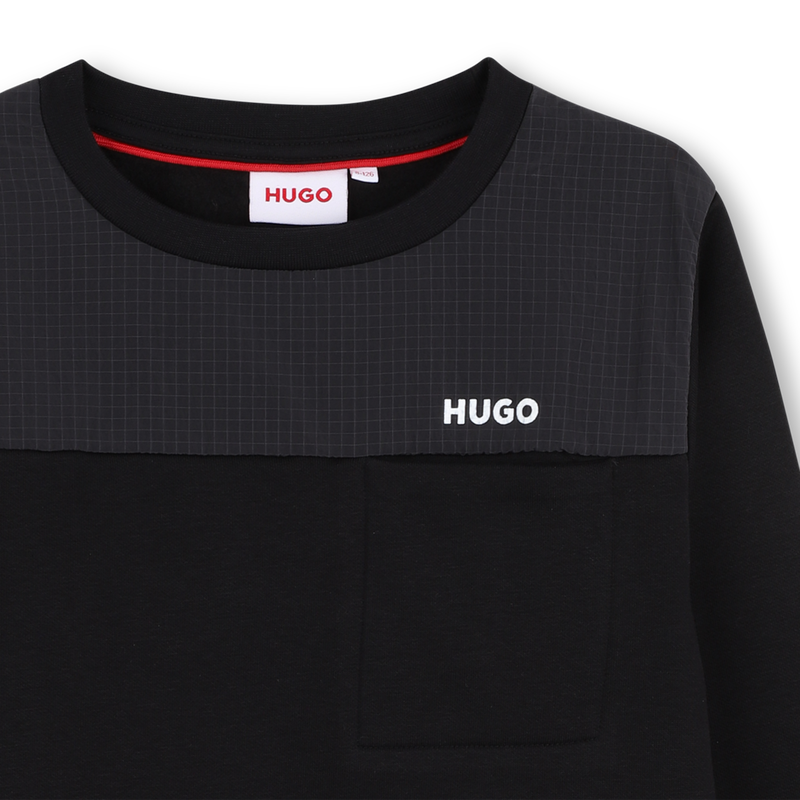 Moletom com gola redonda HUGO 
                    BOY