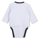 Conjunto de body, babador e chap&eacute;u BOSS 
                    BOY