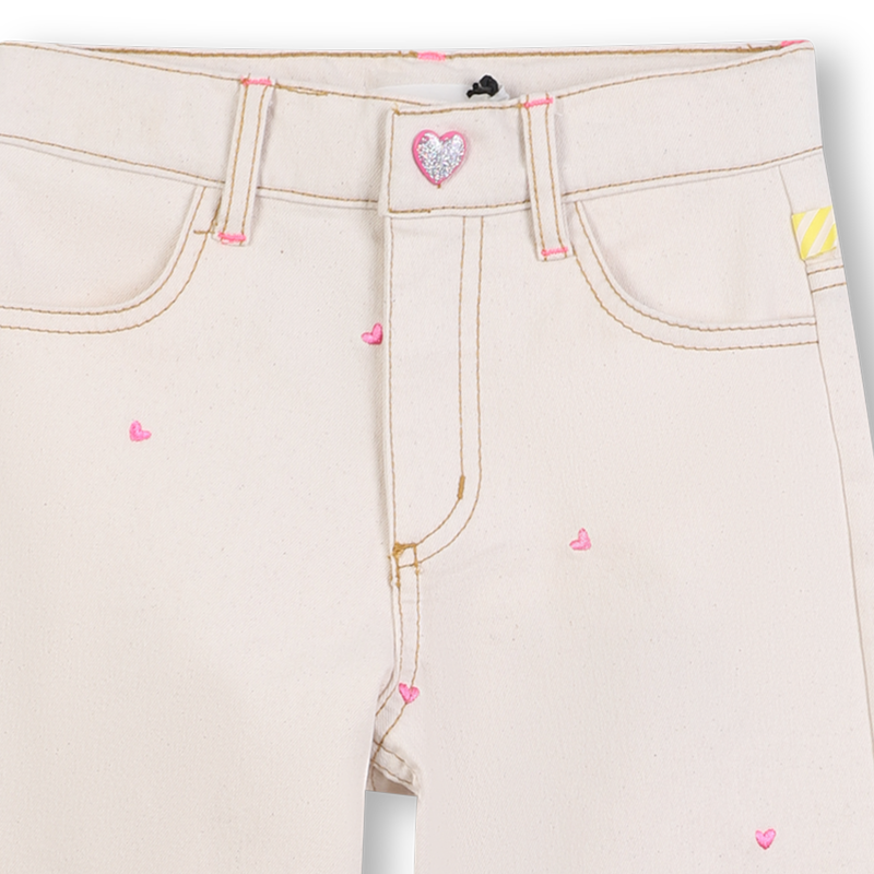 Calças de algodão com corações BILLIEBLUSH 
                    GIRL