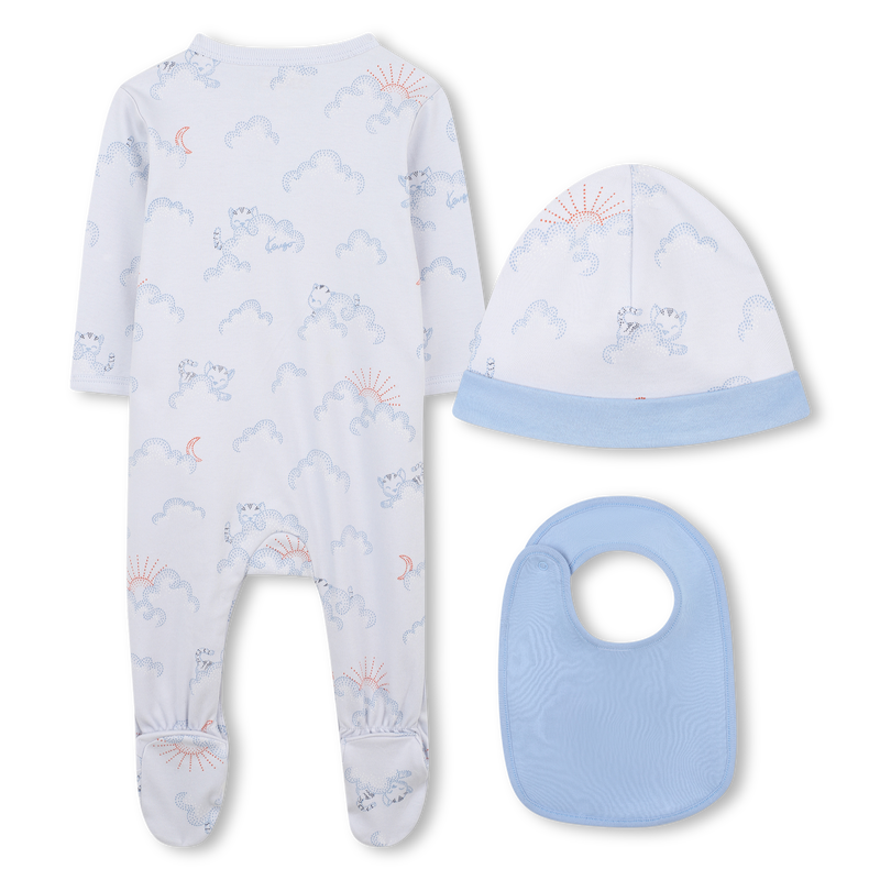 Conjunto de pijama, babador e chapéu KENZO KIDS 
                    BOY