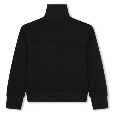 Cardig&atilde; de jogging com fecho KARL LAGERFELD KIDS BOY