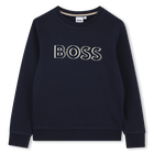 Sweatshirt em molet&atilde;o BOSS 
                    BOY