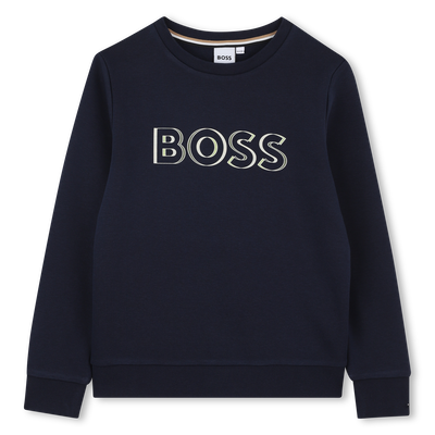 Sweatshirt em molet&atilde;o BOSS BOY