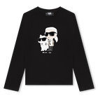 T-shirt com estampado KARL LAGERFELD KIDS 
                    GIRL