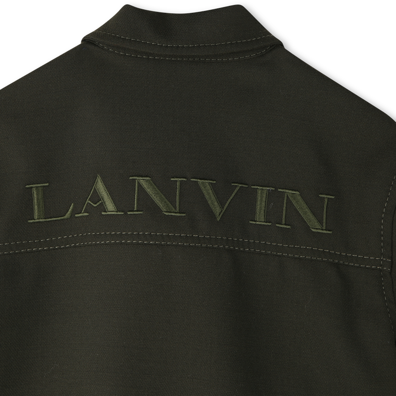 Camisa estampada bordada com logótipo lai LANVIN 
                    GIRL