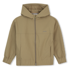 Capuz zip-up, BEGE ESCURO, hi-res