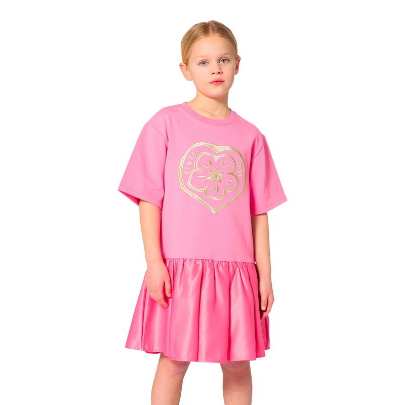 Vestido de mangas curtas KENZO KIDS 
                        MENINA