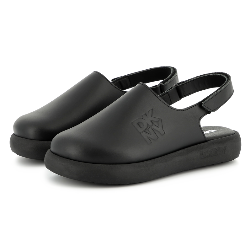 Sand&aacute;lias de couro DKNY 
                        UNISEX