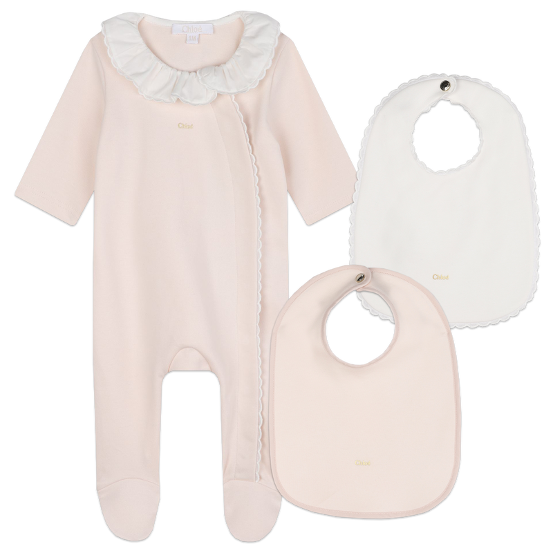 Conjunto de pijama e babetes CHLOE 
                    GIRL