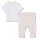 Conjunto de t-shirt e leggings BOSS 
                    GIRL
