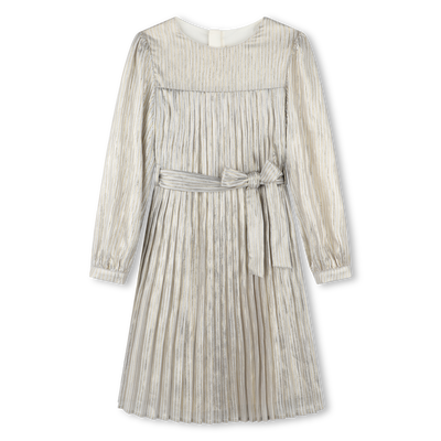 Vestido plissado &agrave;s riscas BILLIEBLUSH GIRL