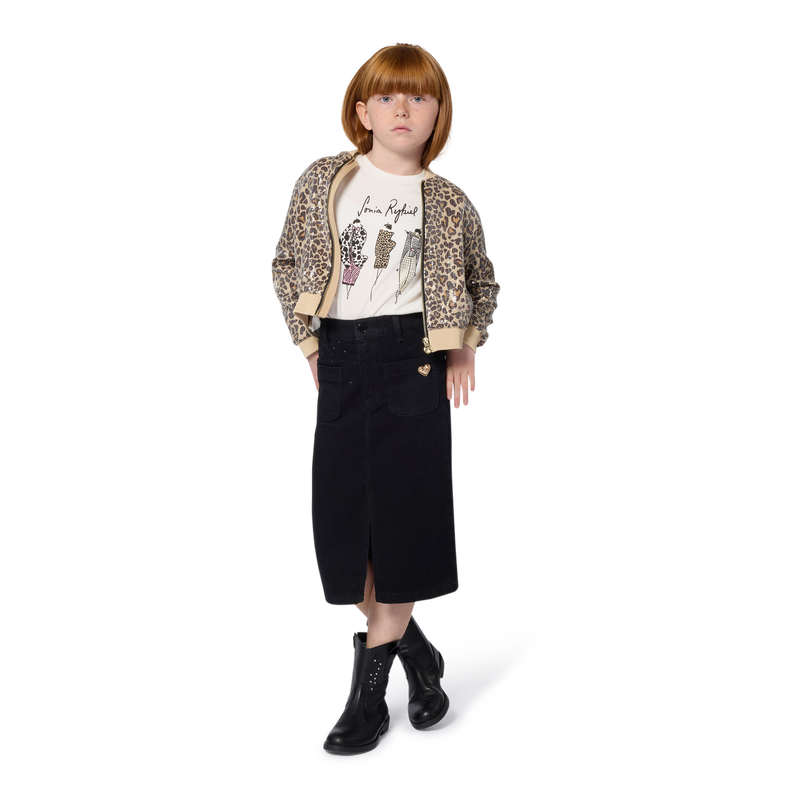 Saia midi jeans SONIA RYKIEL 
                    GIRL
