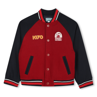 Jaqueta bomber com fecho de pressão KENZO KIDS UNISEX