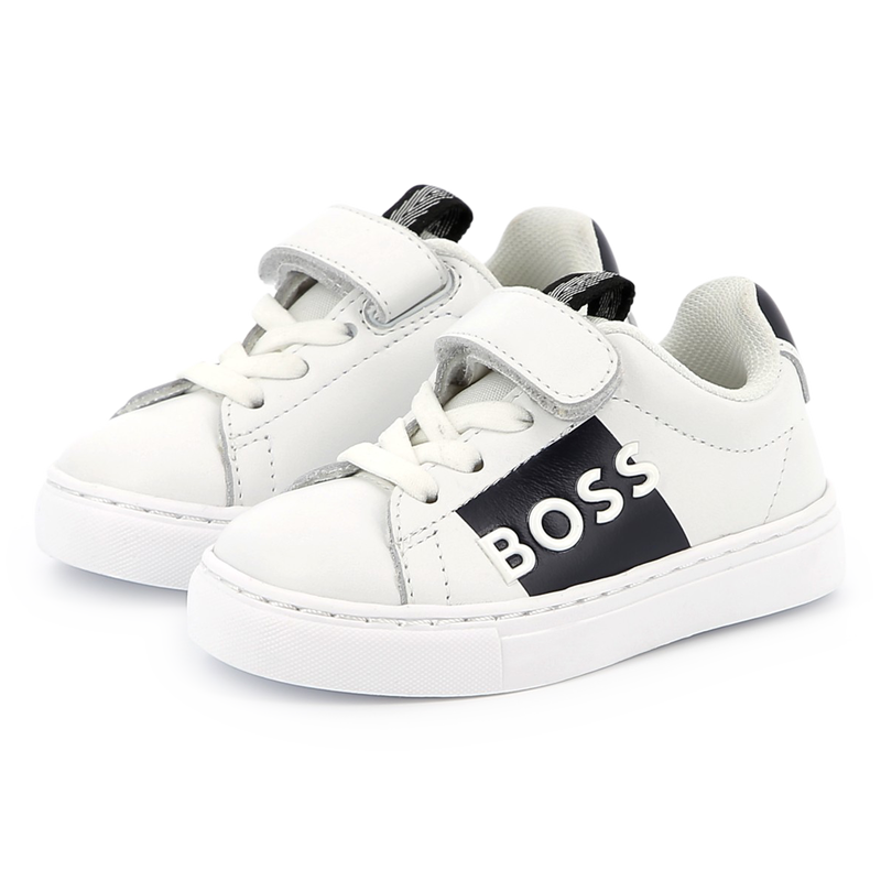 Lace-up leather sneakers BOSS 
                    BOY