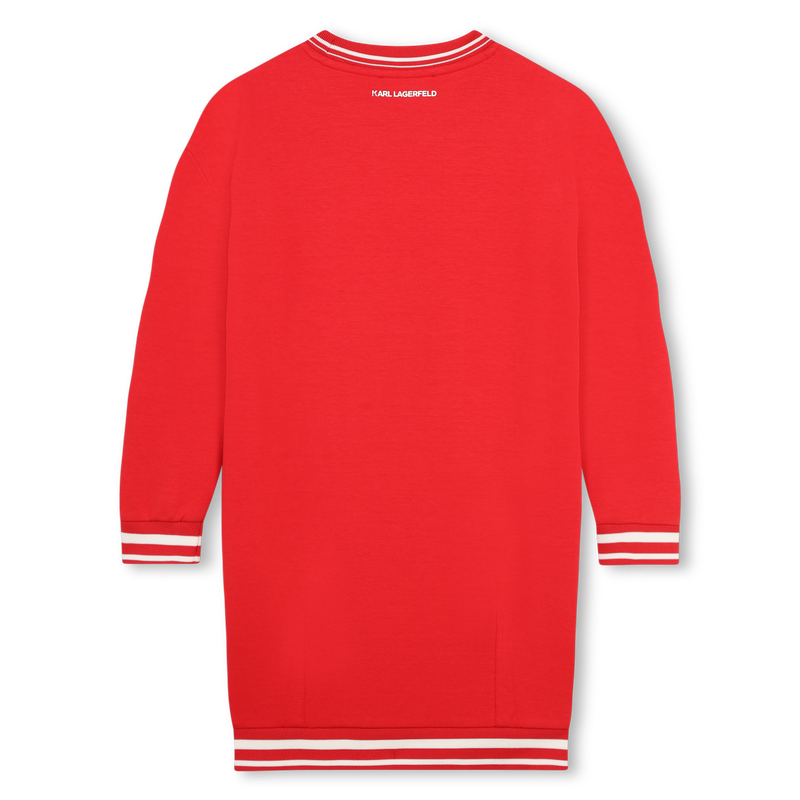 Vestido de manga comprida KARL LAGERFELD KIDS 
                    GIRL