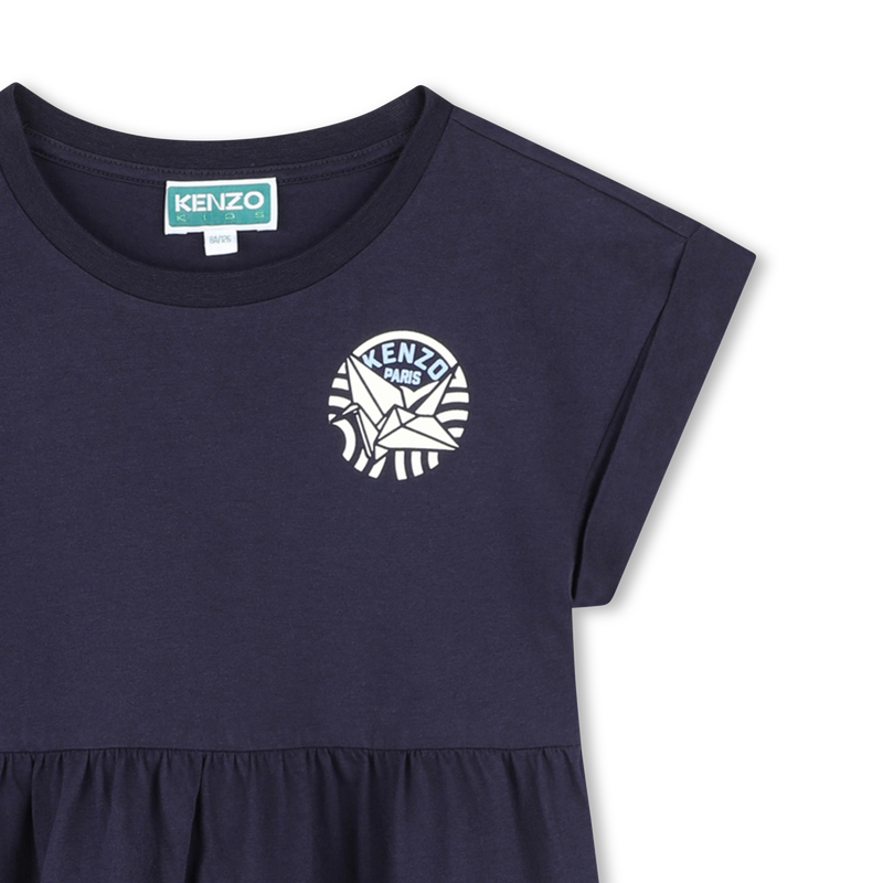 Vestido com recorte na cintura KENZO KIDS 
                        GIRL