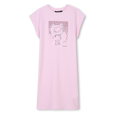 Vestido de manga curta KARL LAGERFELD KIDS GIRL