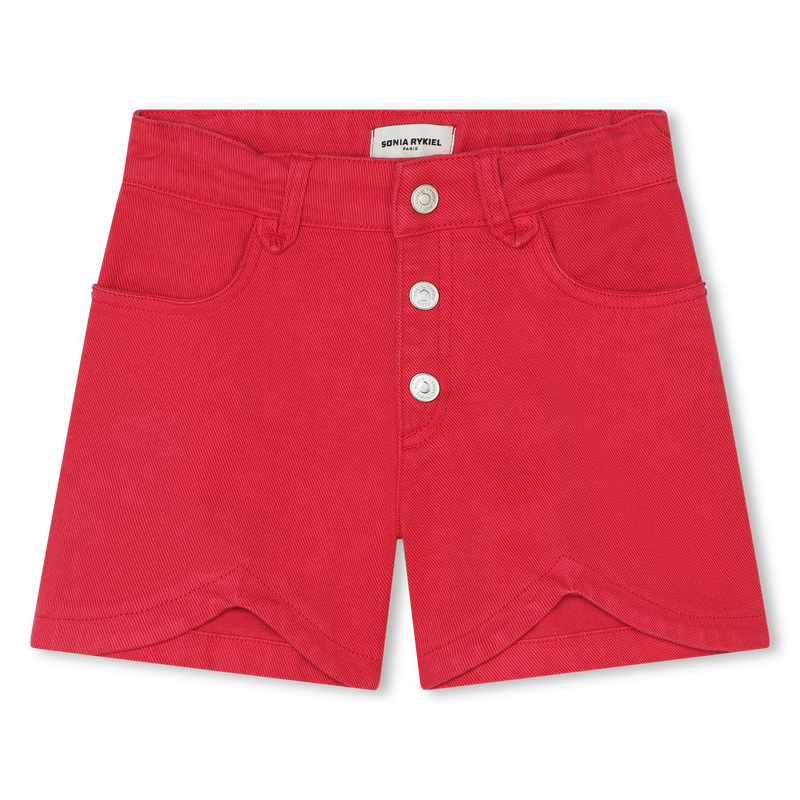 Calções com botões da marca SONIA RYKIEL 
                    GIRL
