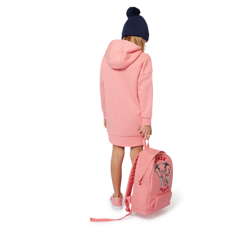 Vestido de moletão com capuz KENZO KIDS 
                    GIRL