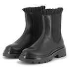 Bota Chelsea de couro bovino KARL LAGERFELD KIDS 
                    GIRL