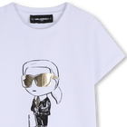 T-shirt de manga curta KARL LAGERFELD KIDS 
                    GIRL