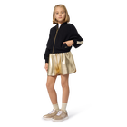 Shorts falsos dourados BOSS 
                    GIRL